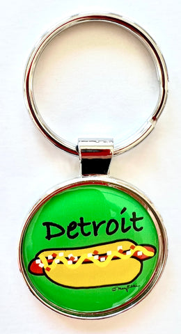 Detroit Coney Dog Keychain
