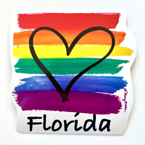 Florida Rainbow Pride Giant Sticker