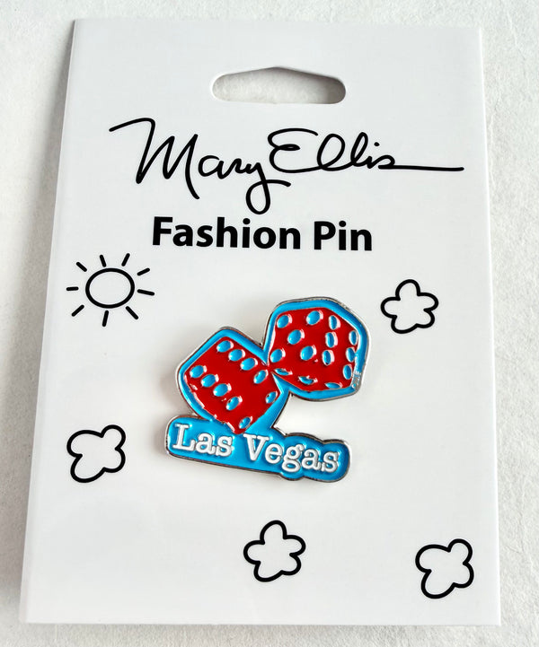 【新品タグ付】Kei.Sing別珍Dice 賽子 Las Vegas 刺繍 Las Vegas Dice Lapel Pin - Fifth Avenue Manufacturers