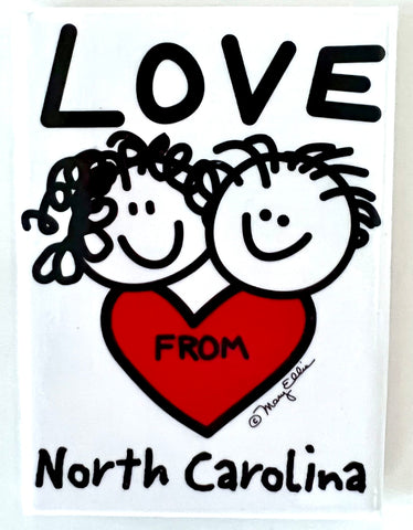 North Carolina Magnet Love From Faces