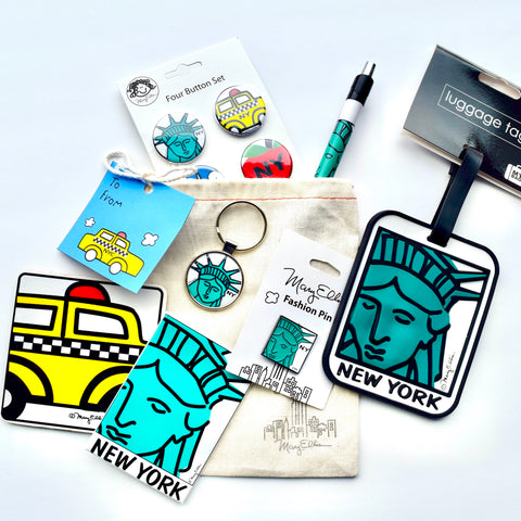 New York Gift Bag Statue Of Liberty Mary Ellis NYC Souvenir Collection