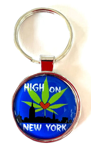 New York Keychain High On New York Marijuana Cannabis
