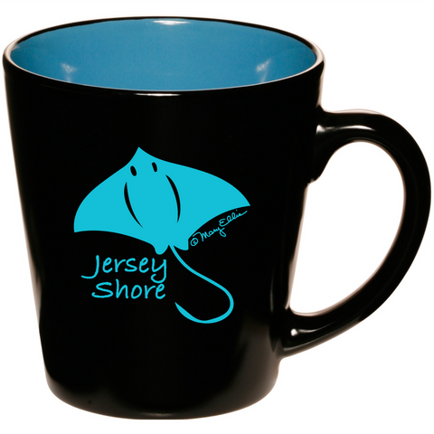 New Jersey Shore Mug 2 Tone Blue Stingray