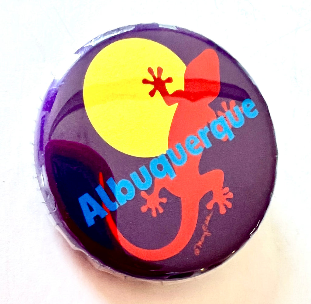 Albuquerque Gecko Button