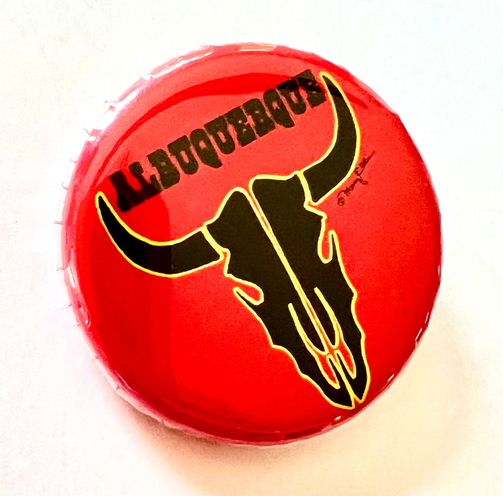 Albuquerque Longhorn Button