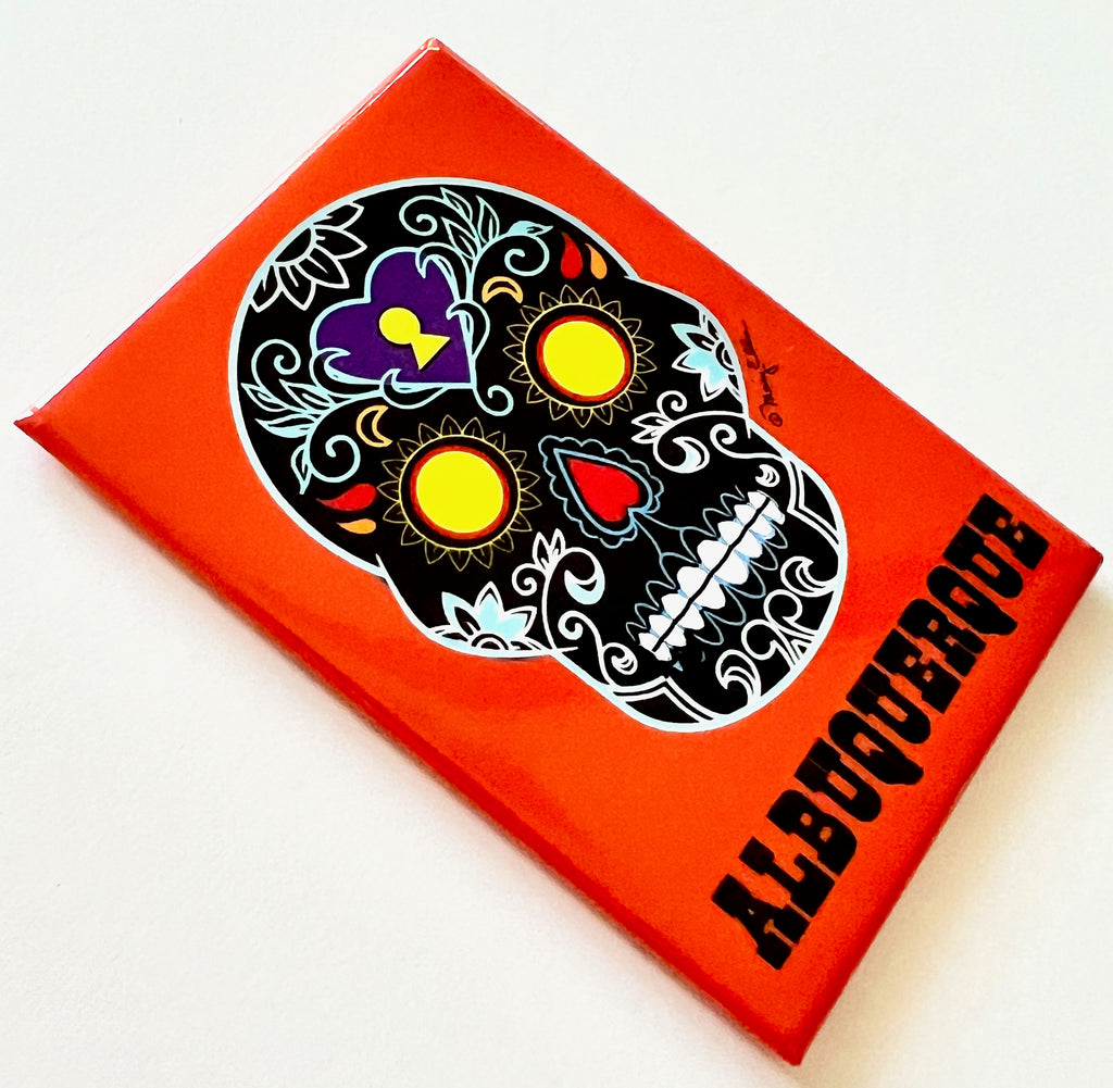 Albuquerque Magnet Sugar Skull