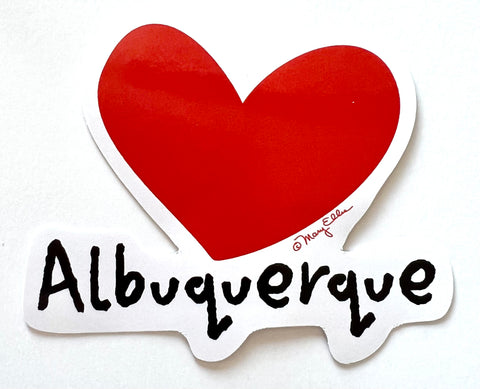 Albuquerque Heart Sticker