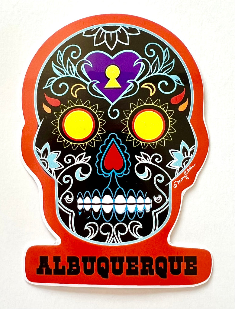 Albuquerque Sugar Skull Sticker