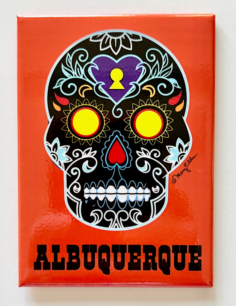 Albuquerque Magnet Sugar Skull