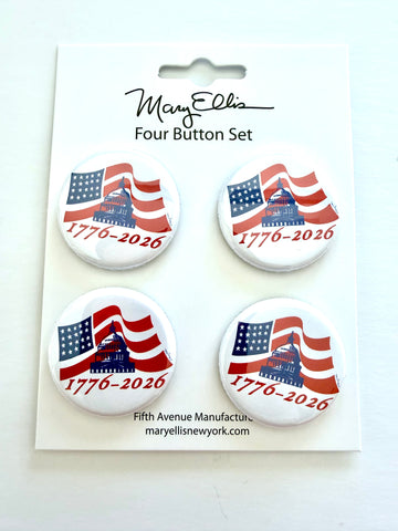 America 250 Mini Button Set