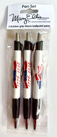 America 250 Pen Set of 3 Grip Pens