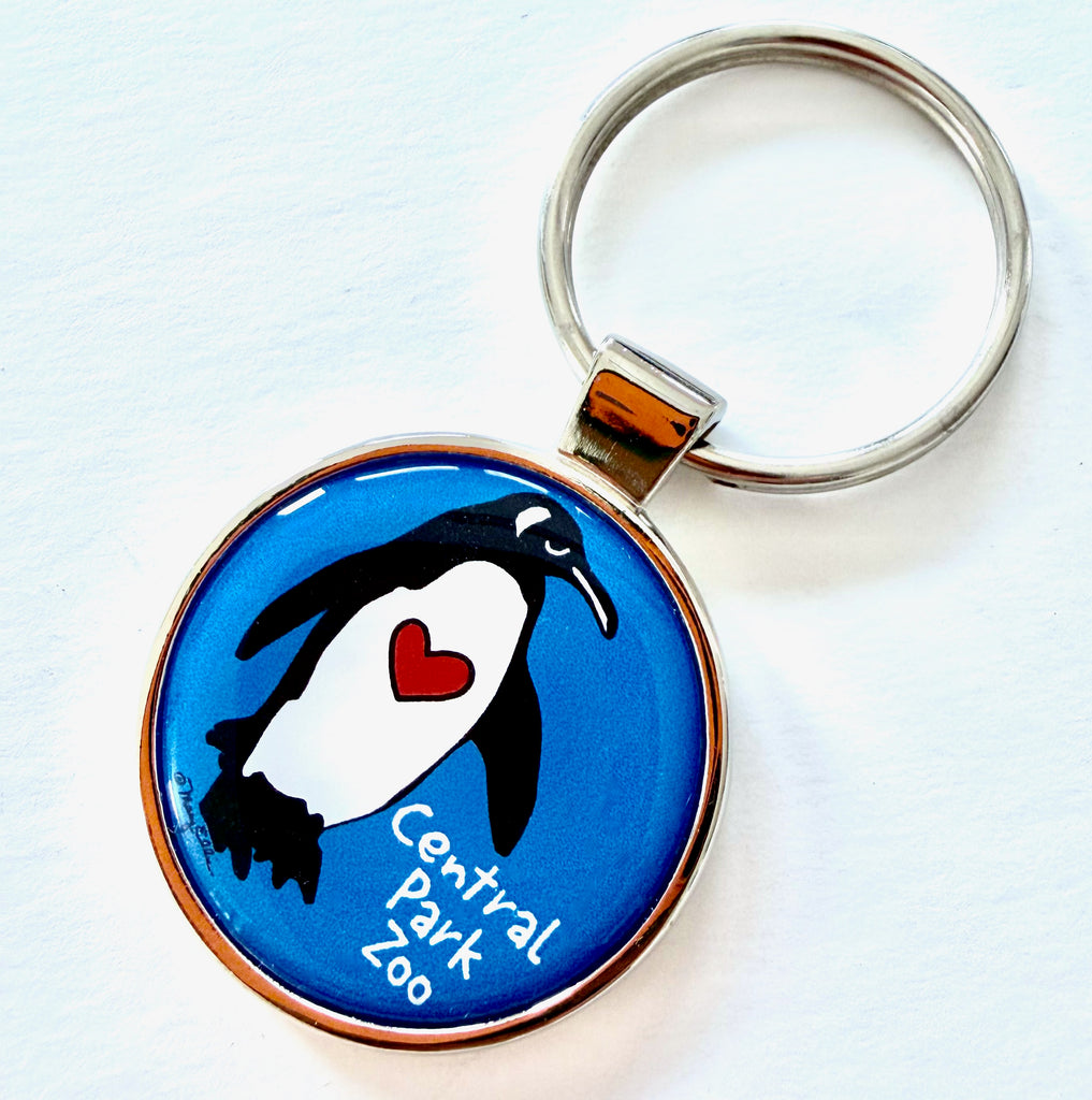 Penguin Custom Zoo Aquarium Keychain