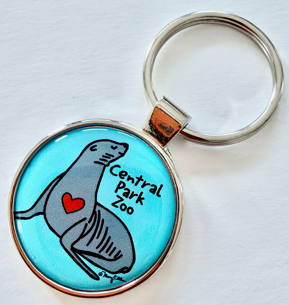 Sea Lion Custom Zoo Aquarium Keychain