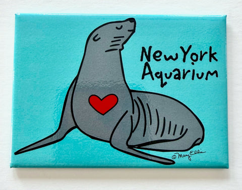 Sea Lion Custom Zoo Aquarium Magnet