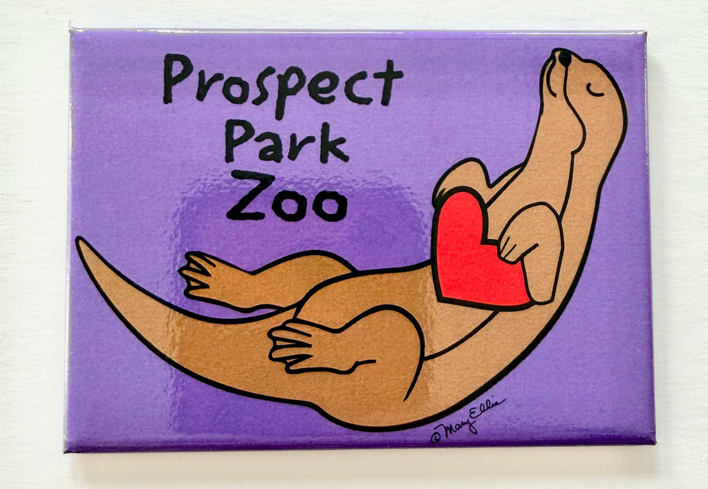 Sea Otter Custom Zoo Aquarium Magnet
