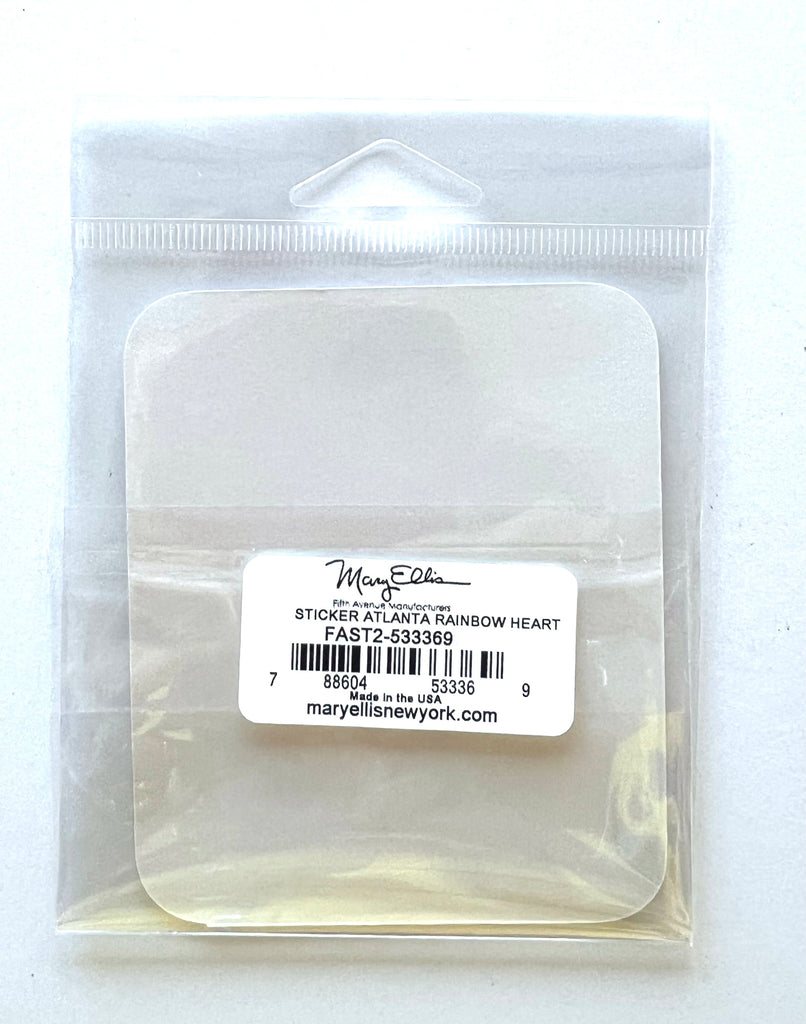Atlanta Georgia Giant Sticker Rainbow Pride Heart