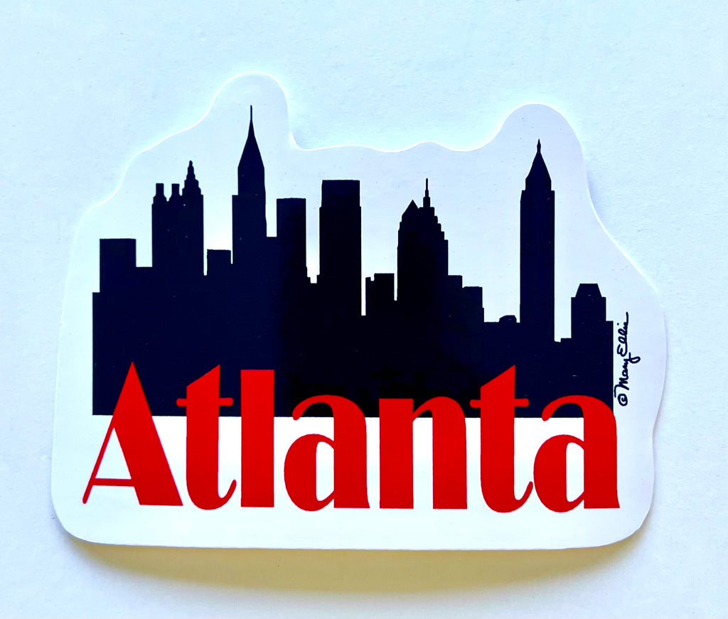 Atlanta Georgia Giant Sticker Skyline