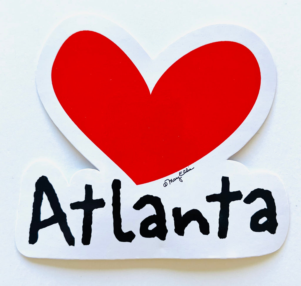 Atlanta Georgia Giant Sticker Heart