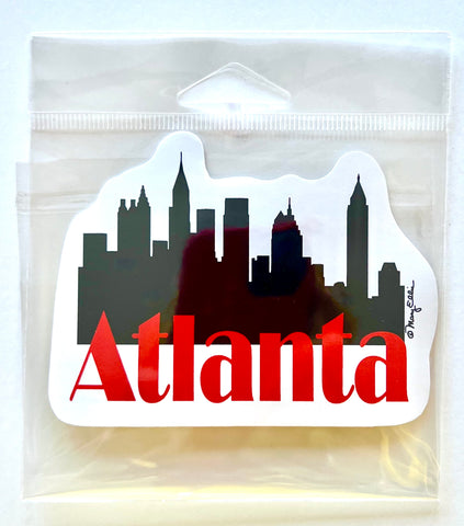 Atlanta Georgia Giant Sticker Skyline