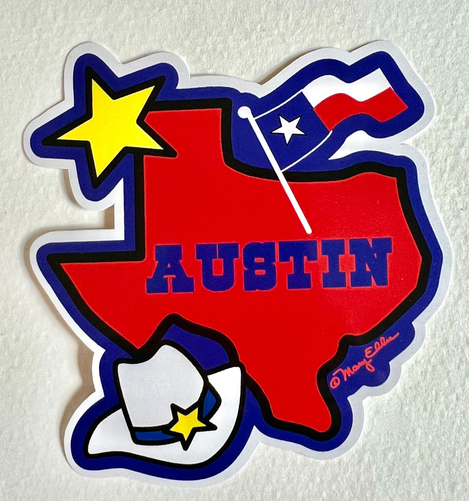Austin Texas Sticker Texas State