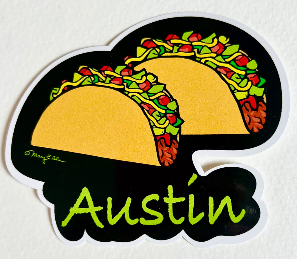Austin Texas Sticker Tacos