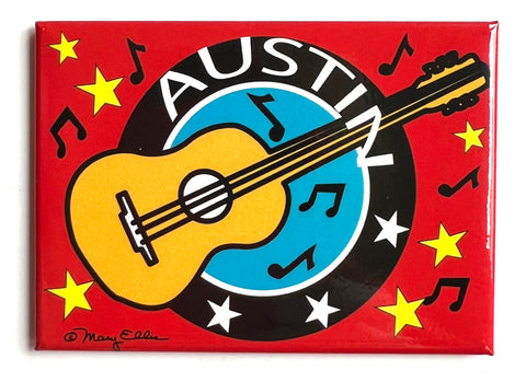 Austin Texas Magnet Guitar