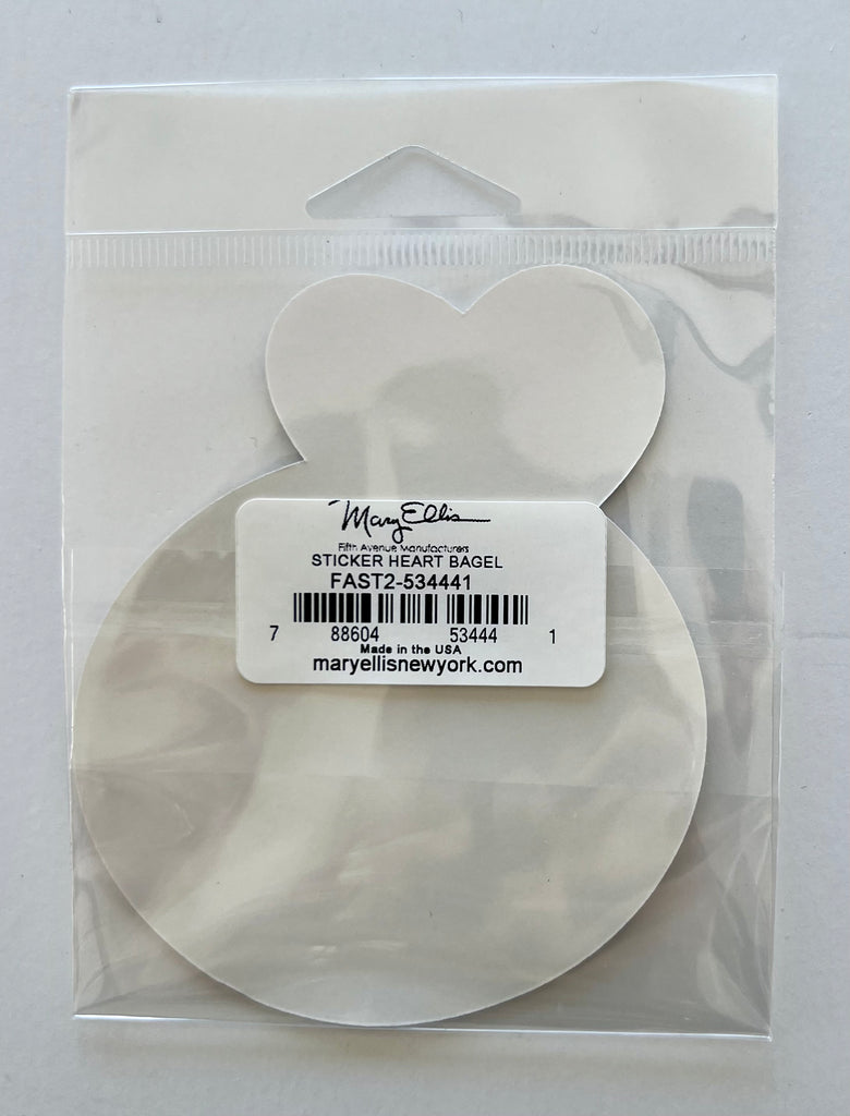 Giant Sticker Heart Bagel Love