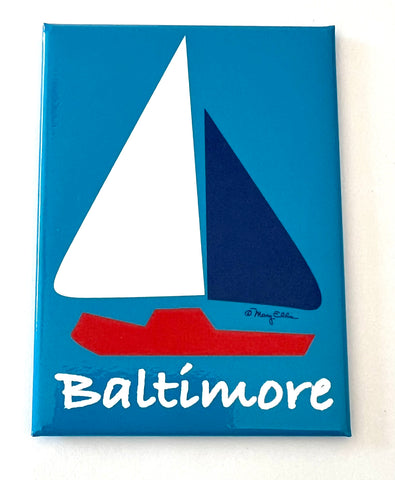 Baltimore Maryland Sailboat Magnet