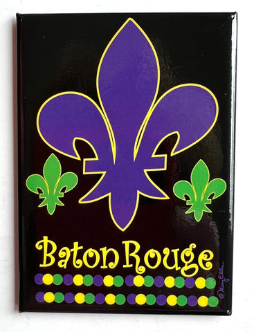 Baton Rouge Louisiana Magnet Fleur De Lis