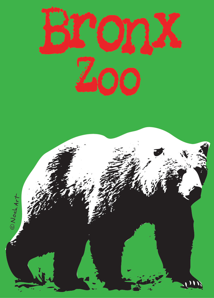 Bear Custom Zoo Park Magnet