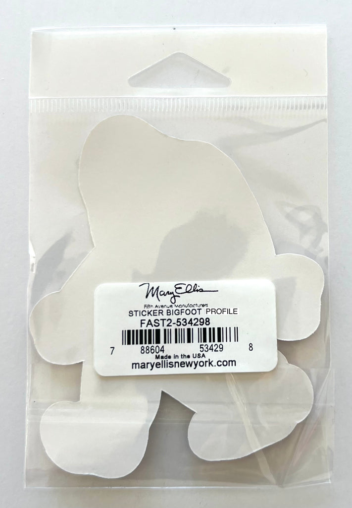 Giant Sticker Bigfoot Sasquatch Profile