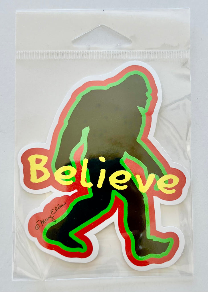 Giant Sticker Bigfoot Sasquatch Profile