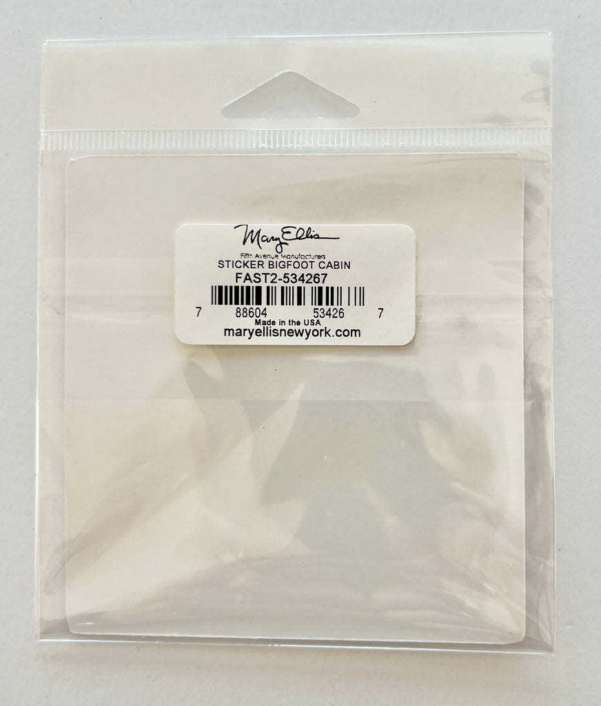 Giant Sticker Bigfoot Sasquatch Cabin