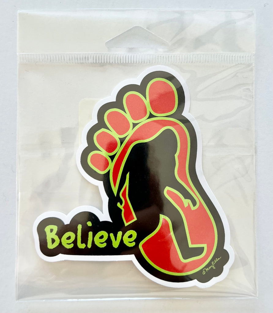 Giant Sticker Bigfoot Sasquatch Foot