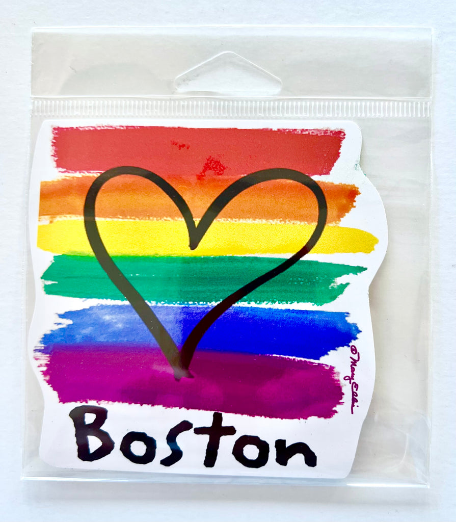 Boston Rainbow Pride Sticker