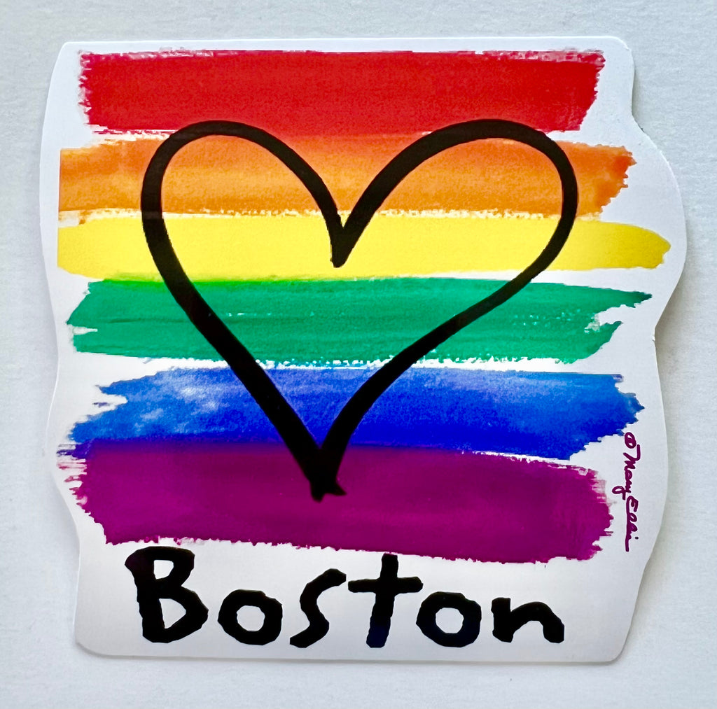 Boston Rainbow Pride Sticker