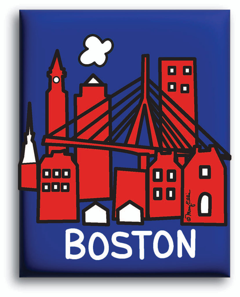 Boston Skyline Magnet
