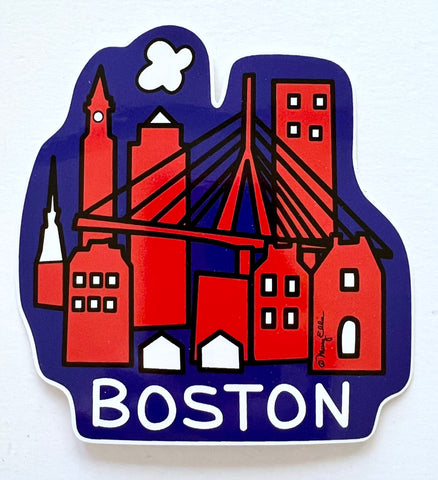 Boston Skyline Giant Sticker