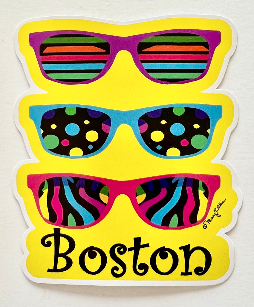 Boston Sunglasses Giant Sticker
