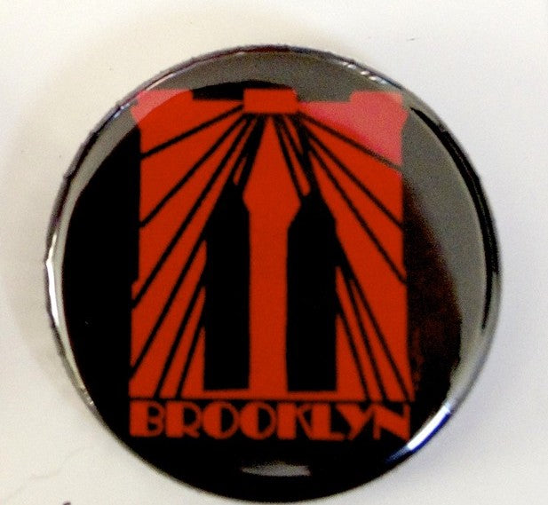 Brooklyn Bridge Night Button