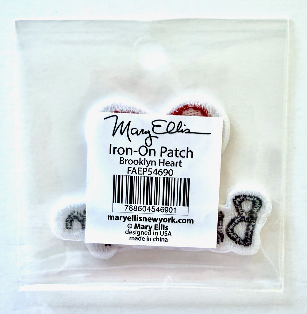 Brooklyn Heart Iron-On Patch