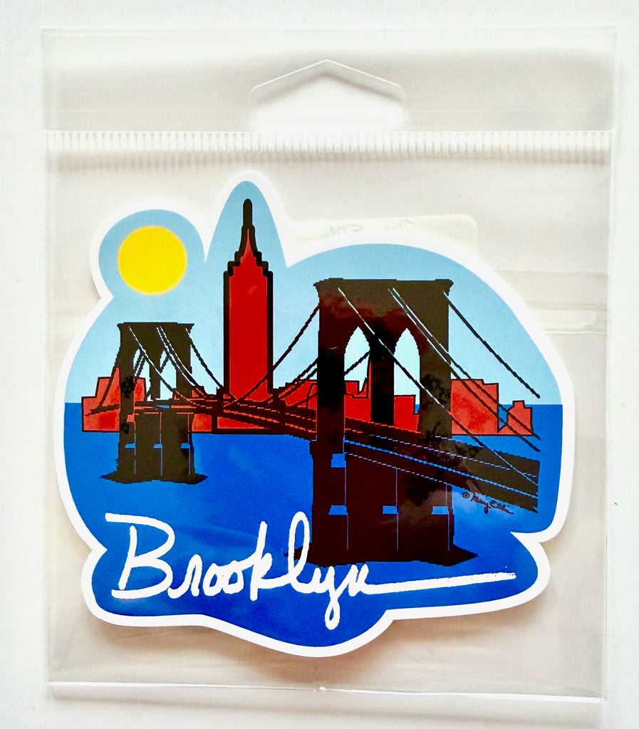 Brooklyn New York City Skyline Sticker