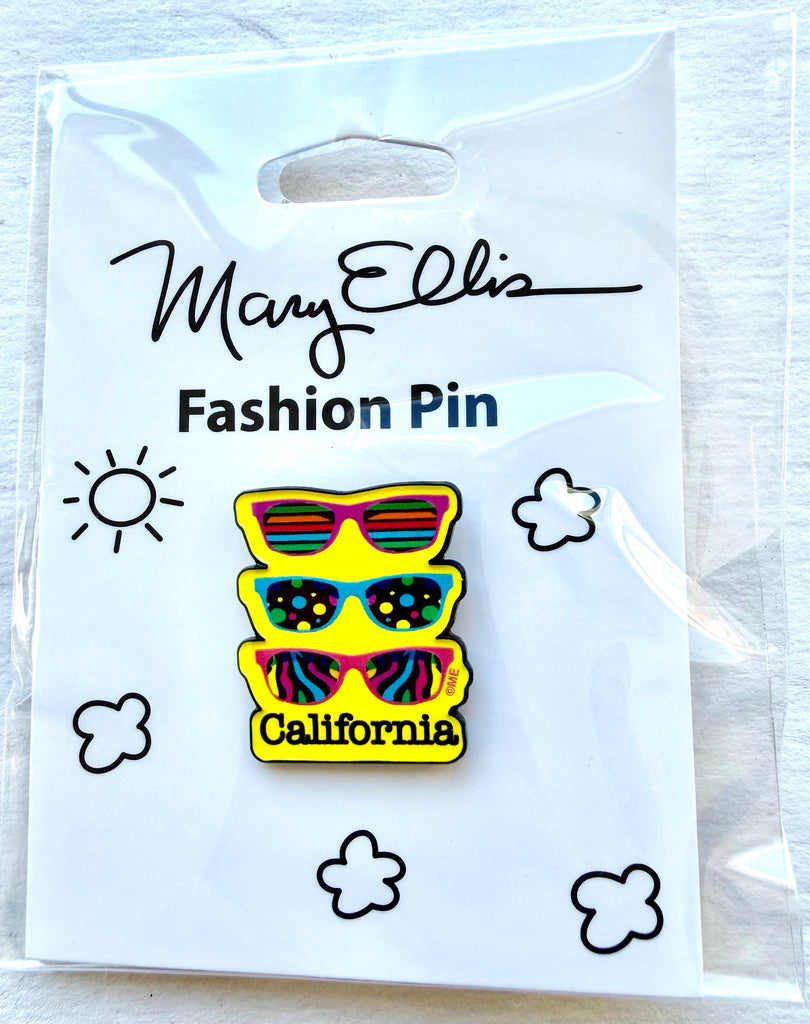 California Sunglasses Lapel Pin Souvenir Beach Gift