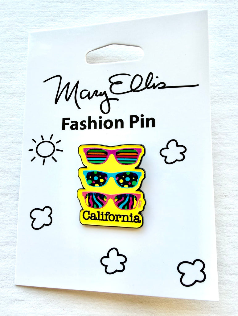 California Sunglasses Lapel Pin Souvenir Beach Gift