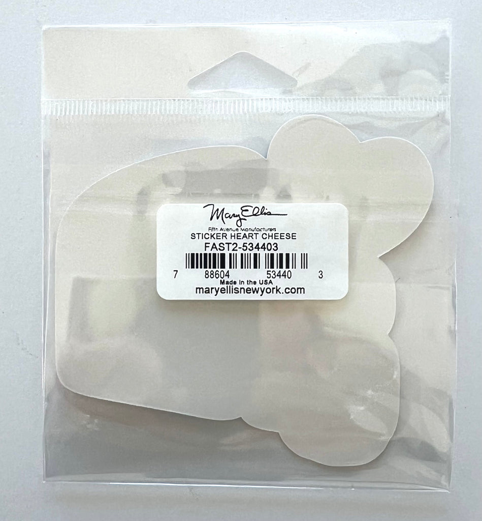 Giant Sticker Heart Cheese Love