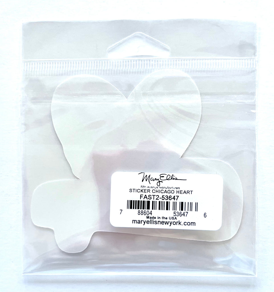 Chicago Heart Giant Sticker