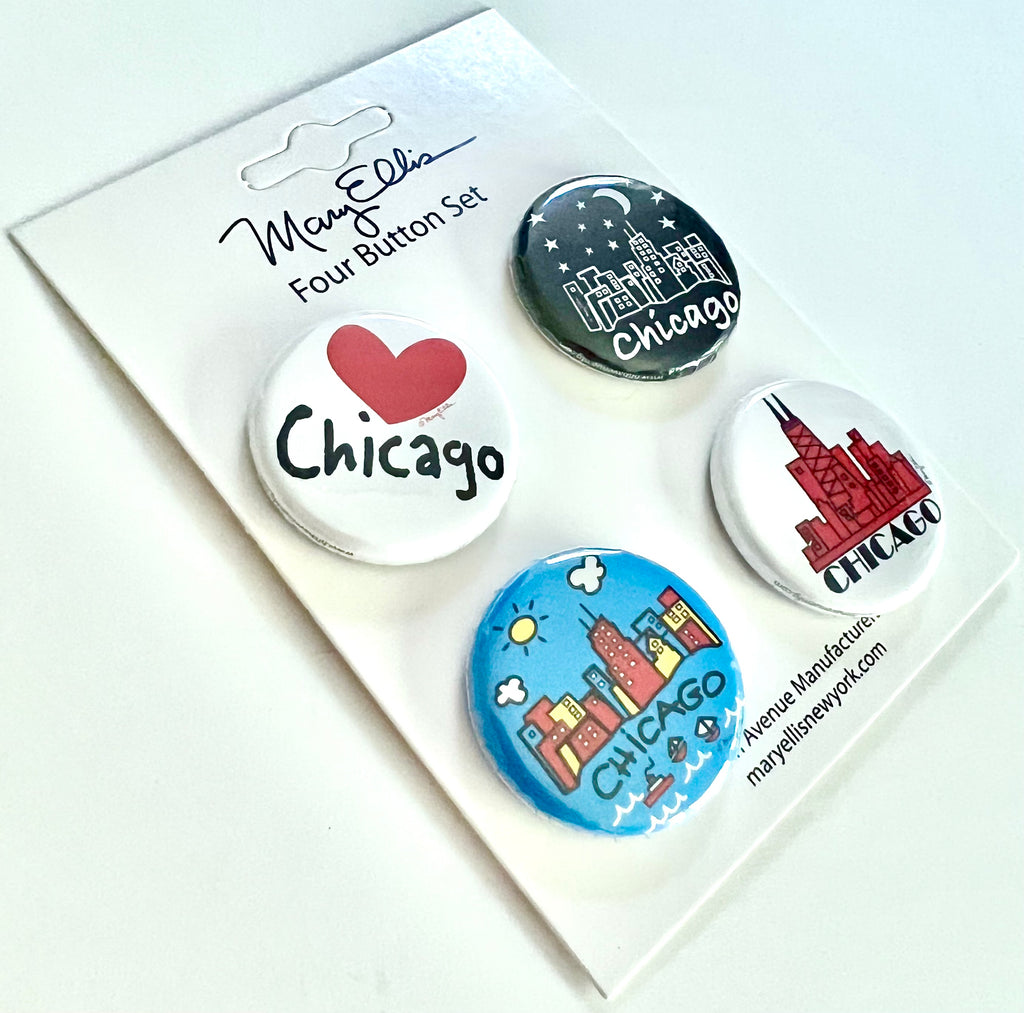 Chicago Mini Button Set