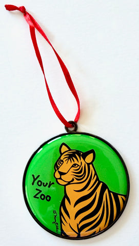 Tiger Custom Zoo Christmas Ornament Gift