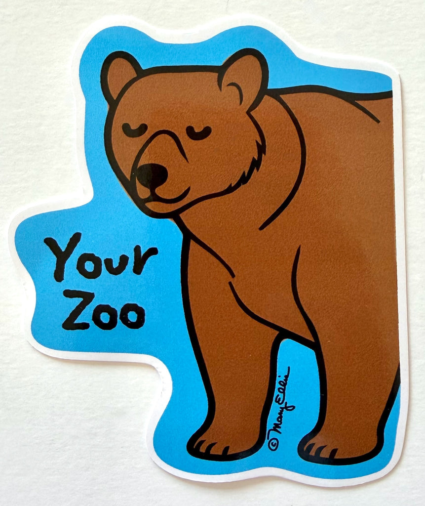 Bear Custom Sticker Your Zoo