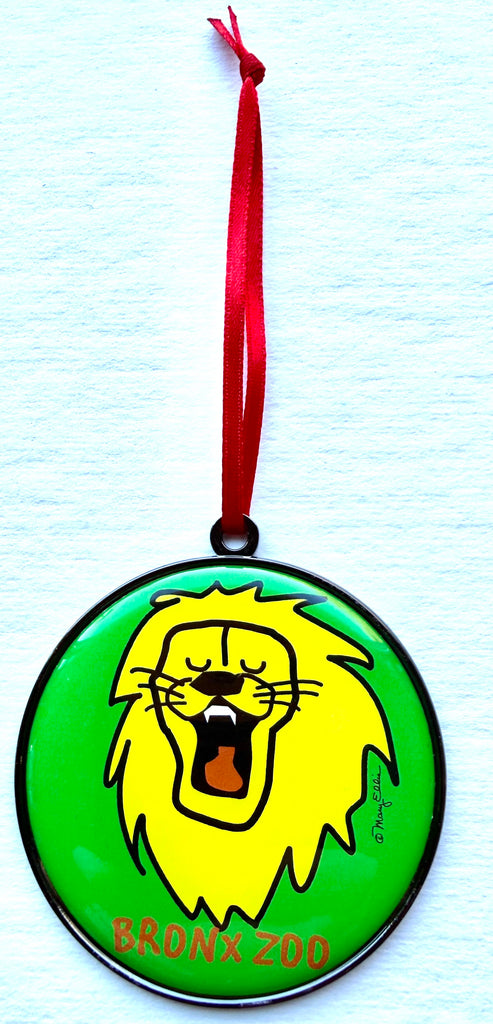 Cute Lion Custom Zoo Christmas Ornament Gift